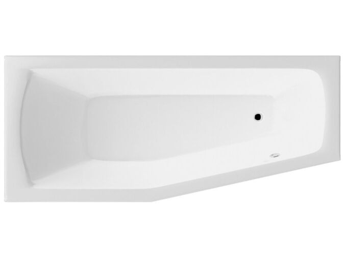 Aqualine OPAVA vana 160x70x44cm bez nožiček, levá, bílá