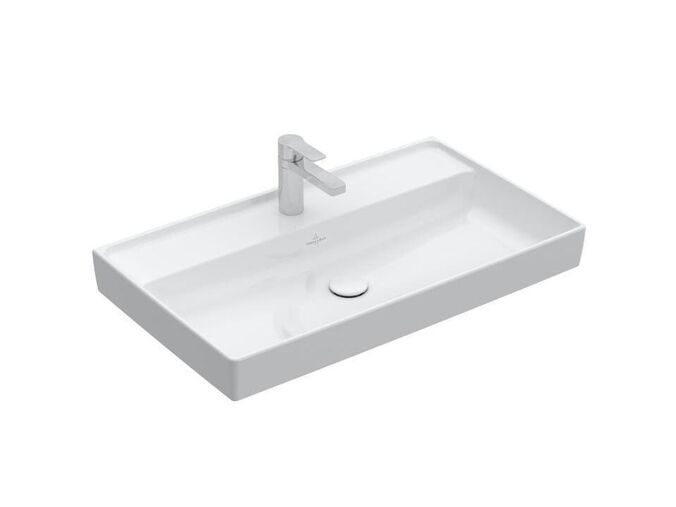 Villeroy & Boch Collaro Umyvadlo nábytkové 800x470 mm, bez přepadu, otvor pro baterii, CeramicPlus, Stone White