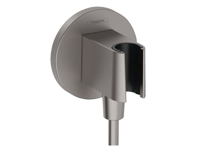 Hansgrohe Fixfit Sprchové kolínko s držákem, kartáčovaný černý chrom
