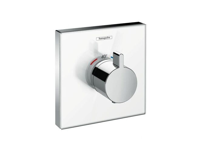 Hansgrohe Shower Select Glass Termostatická baterie HighFlow pod omítku, bílá/chrom