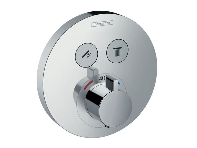 Hansgrohe Shower Select Termostatická baterie pod omítku pro 2 spotřebiče, chrom