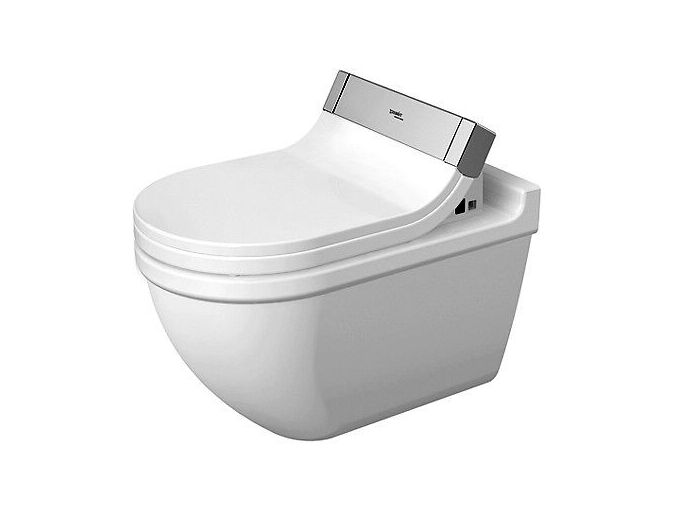 Duravit Starck3 závěsné WC pro SensoWash, WonderGliss, bílá