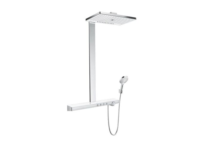 Hansgrohe Rainmaker Sprchový set Showerpipe 460 s termostatem, 3 proudy, bílá/chrom