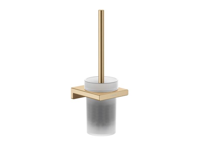 Hansgrohe AddStoris WC štětka nástěnná, matné sklo/kartáčovaný bronz