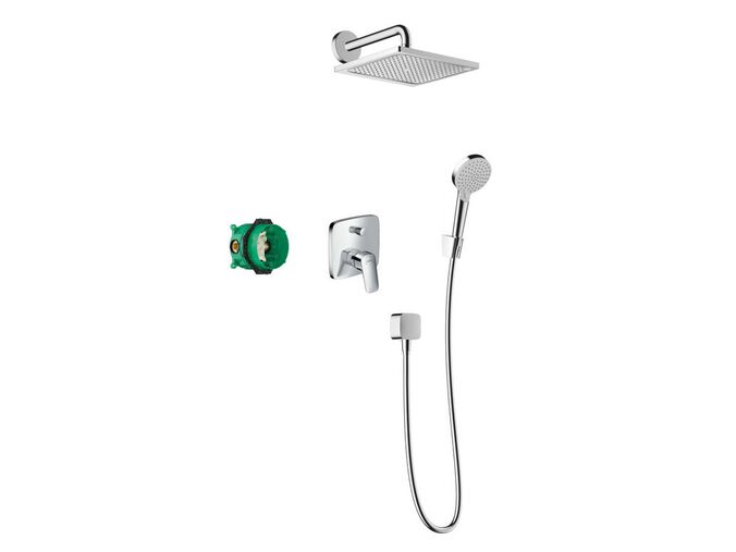 Hansgrohe Crometta Sprchový set E 240, s baterií Logis pod omítku, chrom