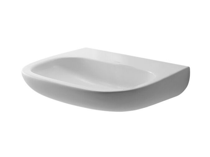 Duravit D-Code umyvadlo Med, 55x43 cm, bez otvoru pro baterii, alpská bílá