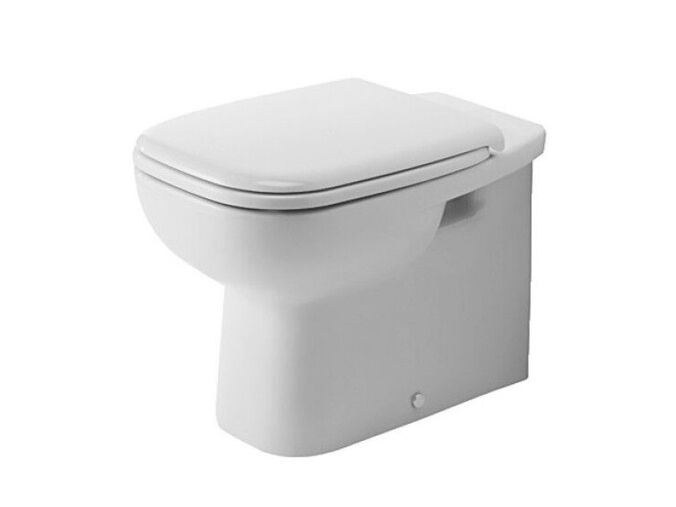 Duravit D-Code stojící WC, zadní odpad, bílá