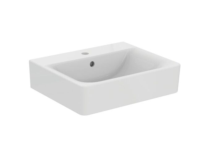 Ideal Standard Connect Umyvadlo Cube, 550x460x175 mm, s přepadem, otvor pro baterii, bílá