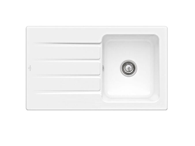 Villeroy & Boch Architectura Keramický dřez 860x510 mm s odtokem, CeramicPlus, alpská bílá