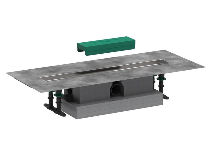 Hansgrohe Raindrain Set pro standardní instalaci lineárního sprchového žlabu 600 mm, nerez