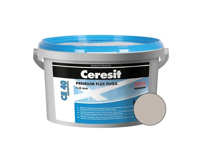 Ceresit CE 40 Aquastatic, spárovací hmota, šedá, 2kg