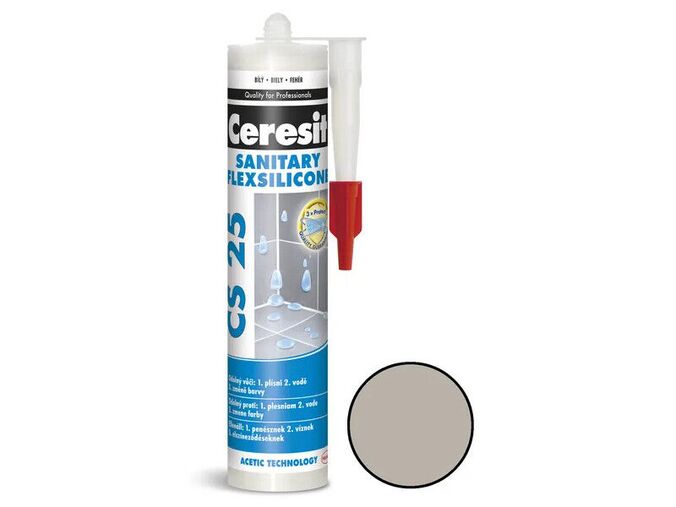 Ceresit CS25 Silikon, 280 ml, šedá