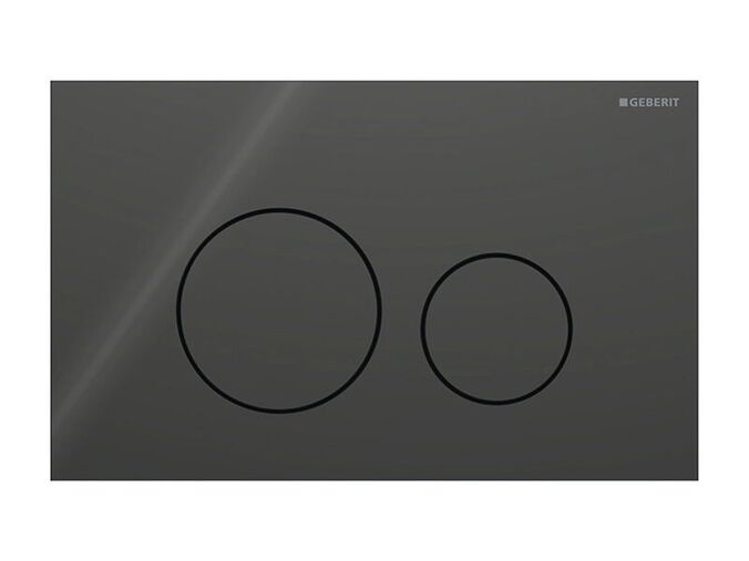 Geberit Sigma40 Round ovládací tlačítko, pro 2 množství splachování, černá