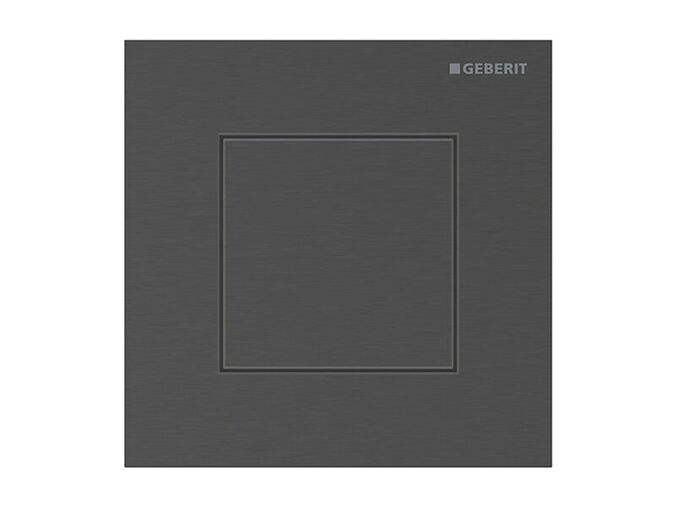 Geberit Typ 40 Square pneumatické ovládání splachování pisoárů, černý chrom kartáčovaný, easy-to-clean