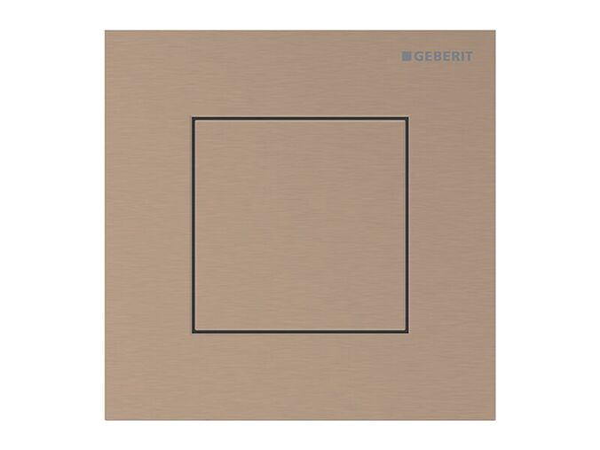 Geberit Typ 40 Square pneumatické ovládání splachování pisoárů, červené zlato, kartáčované, easy-to-clean