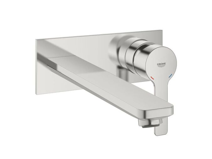 Grohe Lineare Umyvadlová baterie L pod omítku, 2-otvorová instalace, supersteel