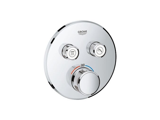 Grohe Grohtherm SmartControl Termostatická sprchová baterie pod omítku, 2 ventily, chrom