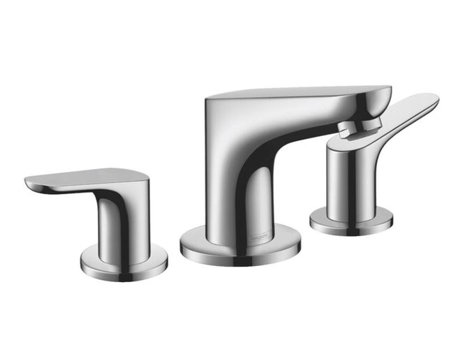 Hansgrohe Focus Umyvadlová baterie 100, 3-otvorová instalace, s odtokovou soupravou s táhlem, chrom