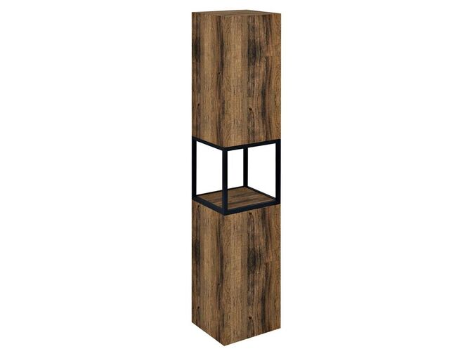 Sapho SKARA skříňka 35x171x32cm, 2x dvířka, levá/pravá, černá mat/dub Collingwood