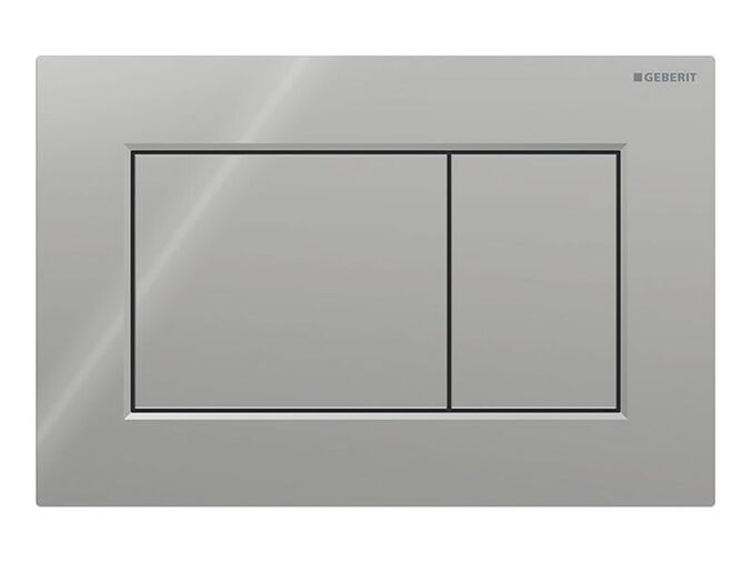 Geberit Sigma01 Square ovládací tlačítko, pro 2 množství splachování, chrom lesk