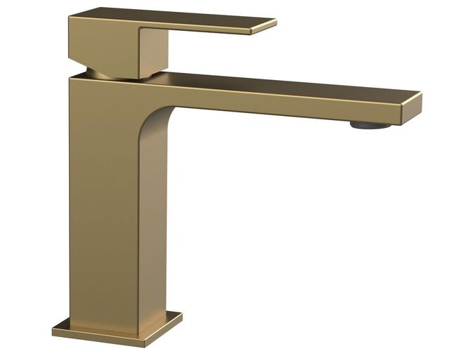 Sapho CUBEMIX stojánková umyvadlová baterie bez výpusti, zlato mat