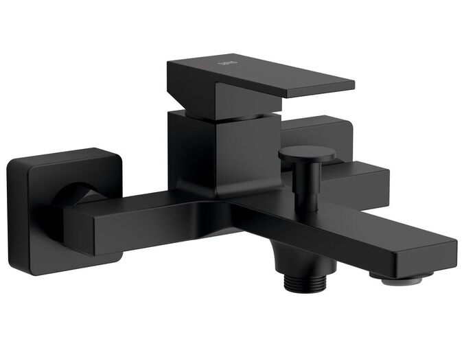 Sapho CUBEMIX nástěnná vanová baterie, černá mat