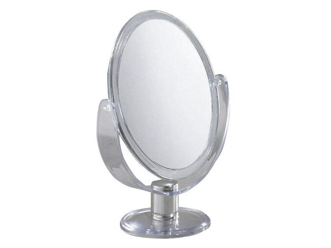 Gedy Kosmetické zrcátko na postavení, 162x135mm, oboustranné, transparentní