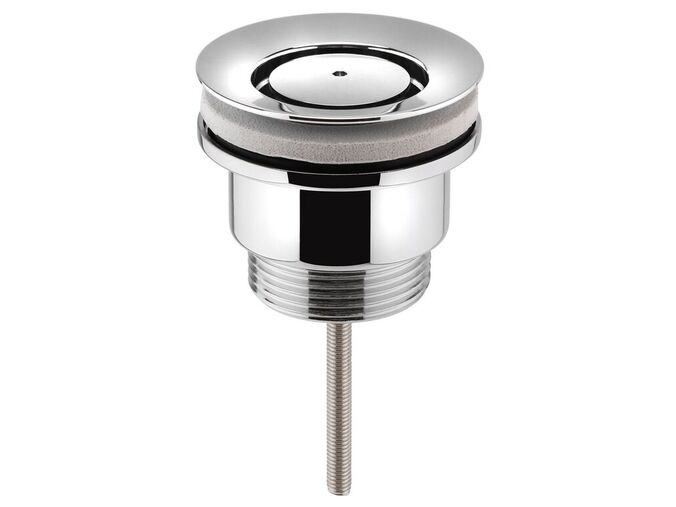 Sapho Umyvadlová výpust 5/4“, neuzavíratelná, design zátka, 3-65mm, chrom