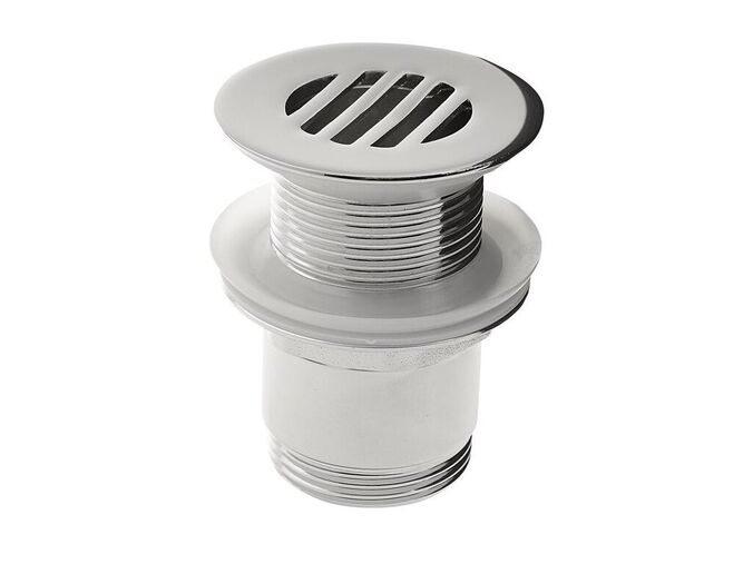 Sapho Umyvadlová výpust 5/4“, neuzavíratelná, design zátka, 25-50mm, chrom