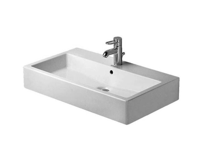 Duravit Vero umyvadlo 80x47 cm, přepad, otvor pro baterii, bílá