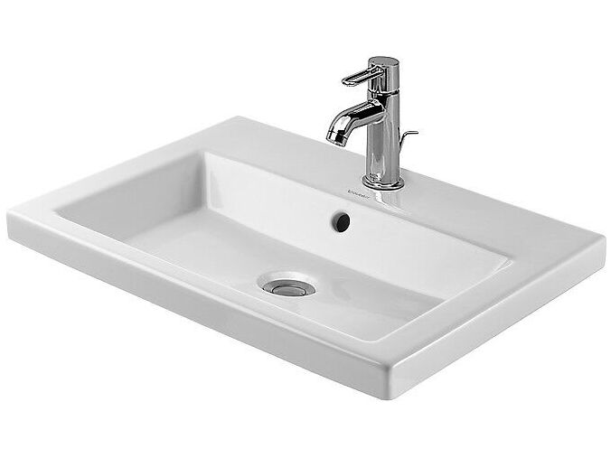 Duravit 2nd floor umyvadlo 60x43 cm, přepad, otvor pro baterii, bílá