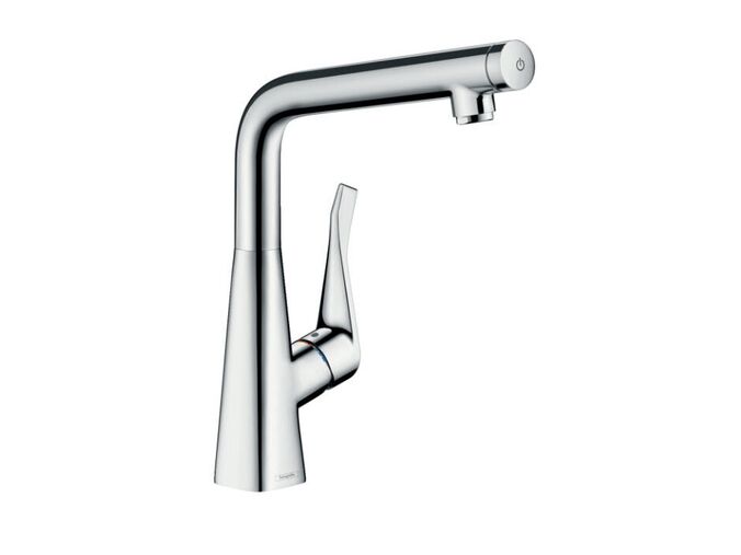 Hansgrohe Metris Select M71 Dřezová baterie Metris Select, EcoSmart, chrom