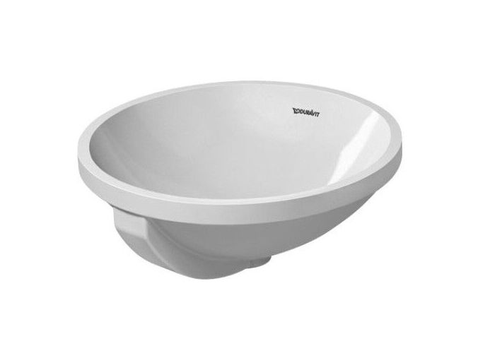 Duravit Architec umyvadlo, průměr 40 cm, přepad, bez otvoru pro baterii, bílá