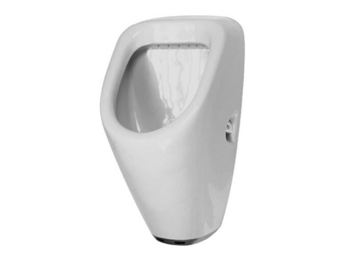 Duravit Urinals elektronický pisoár, zadní přívod, bateriové napájení, WonderGliss, bílá