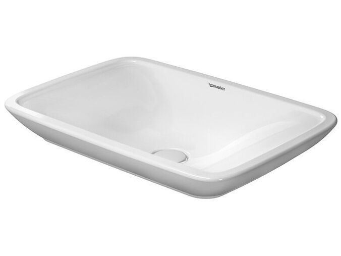 Duravit Puravida umyvadlo na desku 70x46,5 cm, bez přepadu, bez otvoru pro baterii, WonderGliss, bílá