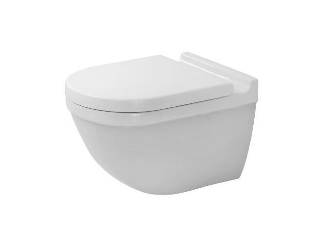 Duravit Starck3 závěsné WC, Rimless, WonderGliss, bílá
