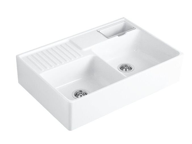 Villeroy & Boch Dřezy Keramický dřez 895x630 mm s odtokem, CeramicPlus, alpská bílá