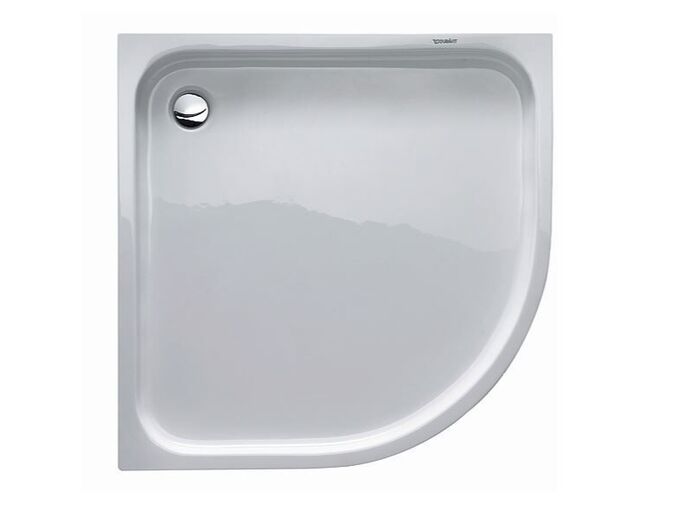 Duravit D-Code sprchová vanička čtvrtkruhová 90x90 cm, Antislip, alpská bílá