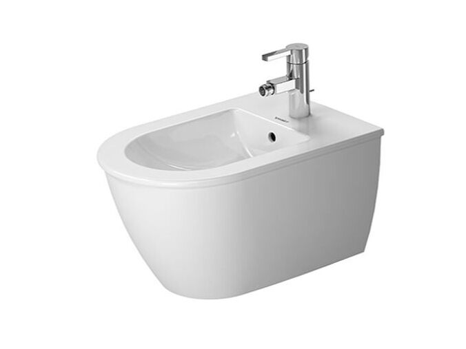 Duravit Darling New závěsný bidet, otvor pro baterii, alpská bílá