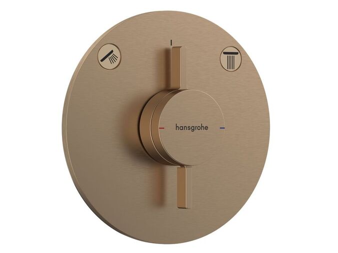 Hansgrohe DuoTurn S Baterie pod omítku, pro 2 spotřebiče, kartáčovaný bronz
