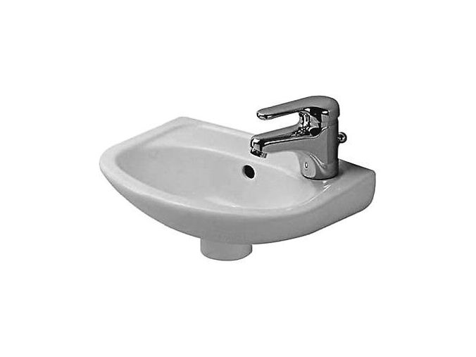 Duravit Duraplus umývátko Compact přepad, 36,5x26,5 cm, bílá