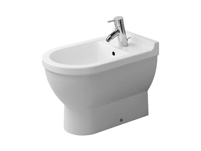 Duravit Starck3 stojící bidet přepad, WonderGliss, bílá