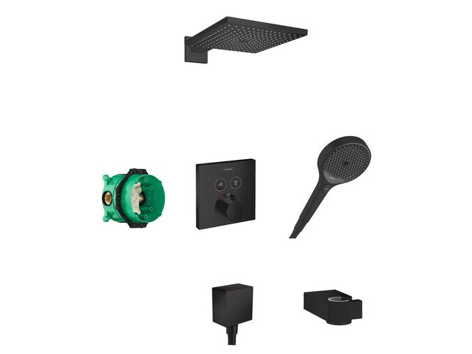 Hansgrohe Raindance E Sprchový set 300 s termostatem pod omítku, černá
