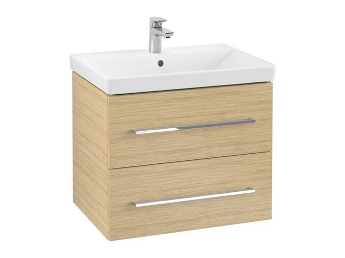 Villeroy & Boch Avento Umyvadlová skříňka, 630x514x452 mm, 2 zásuvky, Nordic Oak