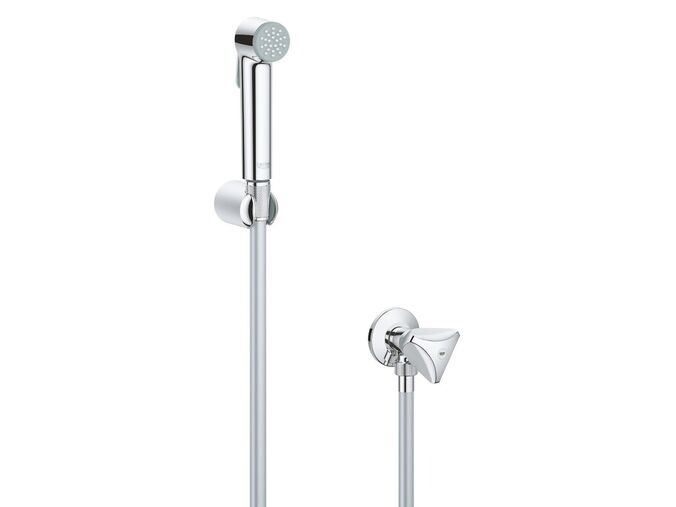 Grohe Tempesta Nástěnný rohový ventil s ruční bidetovou sprškou, chrom