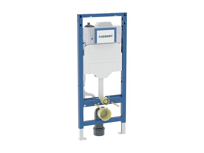 Geberit Duofix montážní prvek pro závěsné WC, 120 cm, se splach. nádržkou pod omítku Sigma 12 cm, s hygienickým proplachem
