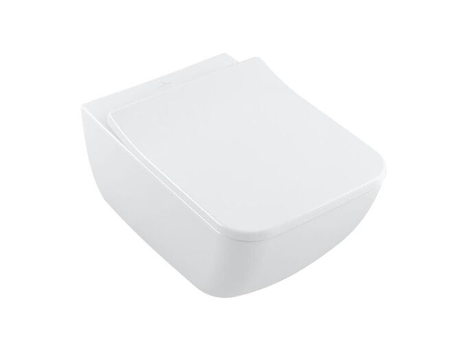 Villeroy & Boch Collaro Závěsné WC se sedátkem Slim, SoftClosing, DirectFlush, CeramicPlus, bílá