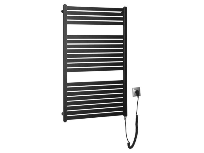 Aqualine TONDI-E elektrické otopné těleso rovné 600x970 mm, 400 W, černá mat