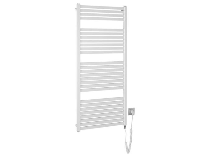 Aqualine TONDI-E elektrické otopné těleso rovné 600x1330 mm, 600 W, bílá