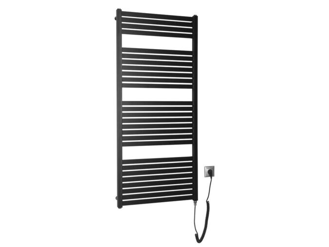 Aqualine TONDI-E elektrické otopné těleso rovné 600x1330 mm, 600 W, černá mat